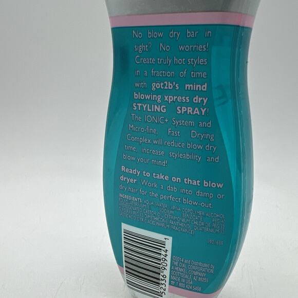 Got2B Schwarzkopf Hairspray Mind Blowing Ionic Power Xpress Dry Styling Spray - Picture 3 of 3